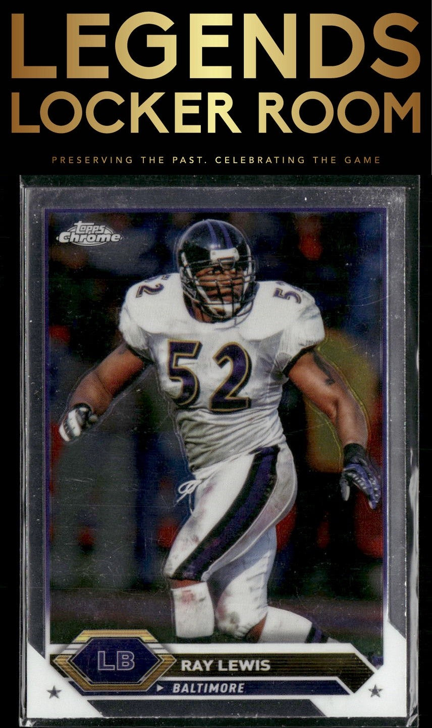 2023 Topps Composite #20 Ray Lewis Topps Chrome Pink Refractor