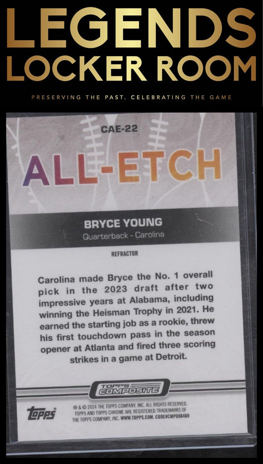 2023 Topps Composite #CAE-22 Bryce Young Chrome All-Etch