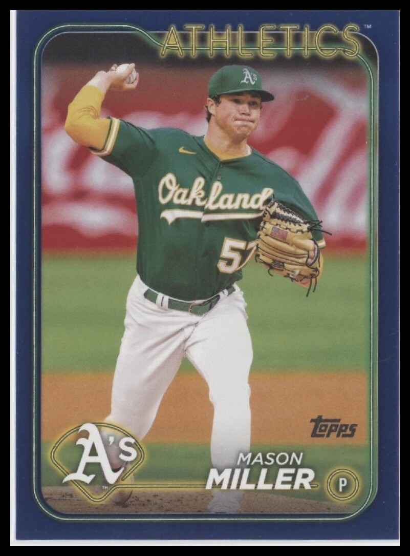 2024 Topps Oakland Athletics #427 Mason Miller Blue