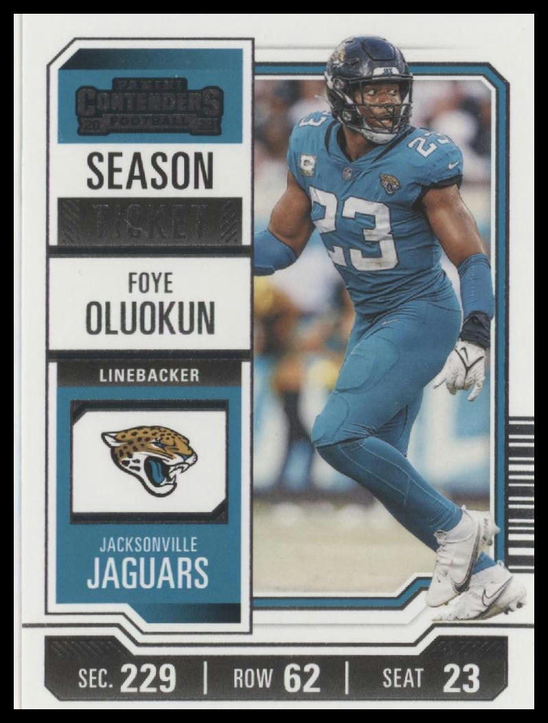 2023 Panini Contenders #46 Foye Oluokun Season Ticket Retail