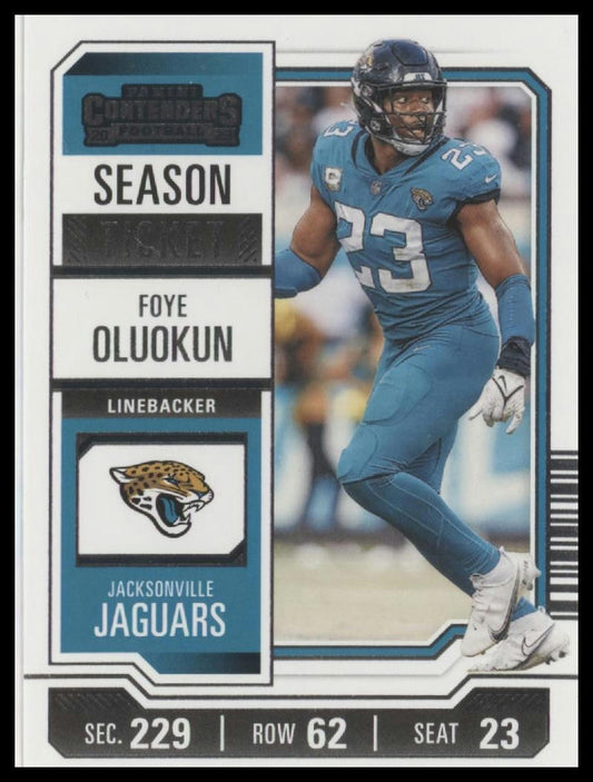 2023 Panini Contenders #46 Foye Oluokun Season Ticket Retail