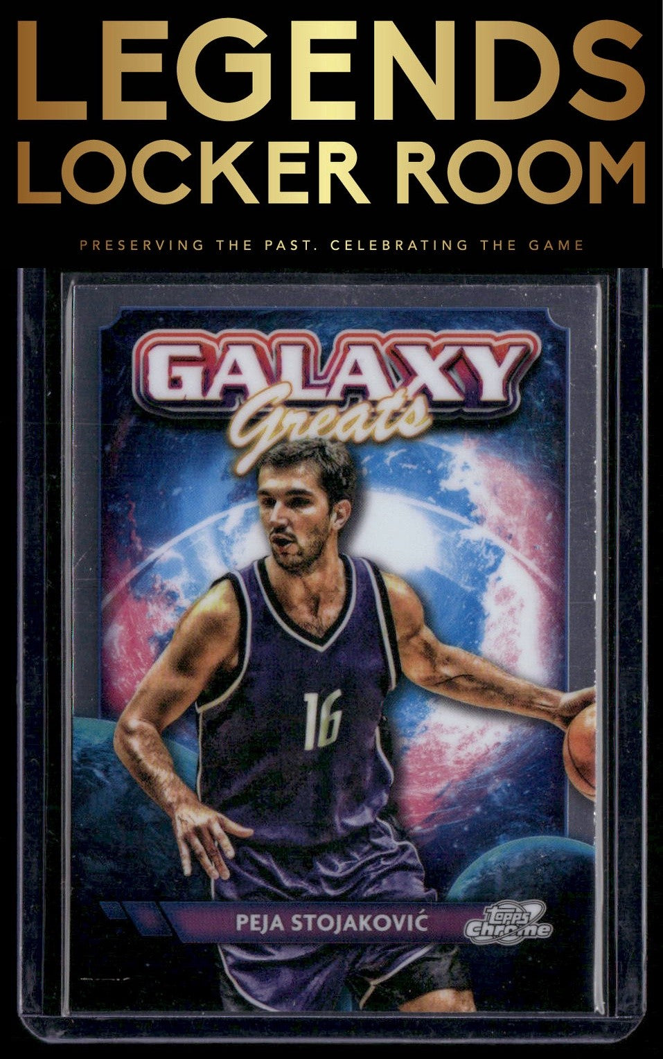 2023-24 Topps Chrome Cosmic #GG-17 Peja Stojaković Galaxy Greats