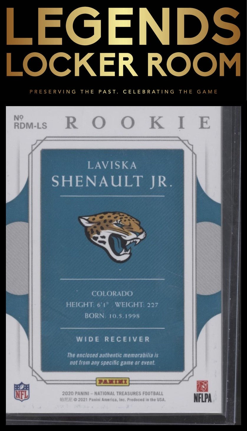 2020 Panini National Treasures Laviska Shenault Jr. Rookie Dual Materials /99