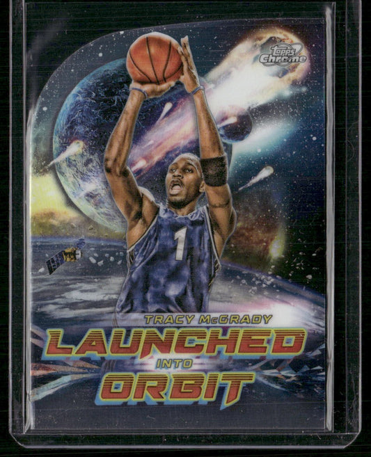 2023-24 Topps Chrome Cosmic #LIO-25 Tracy McGrady Launched Into Orbit