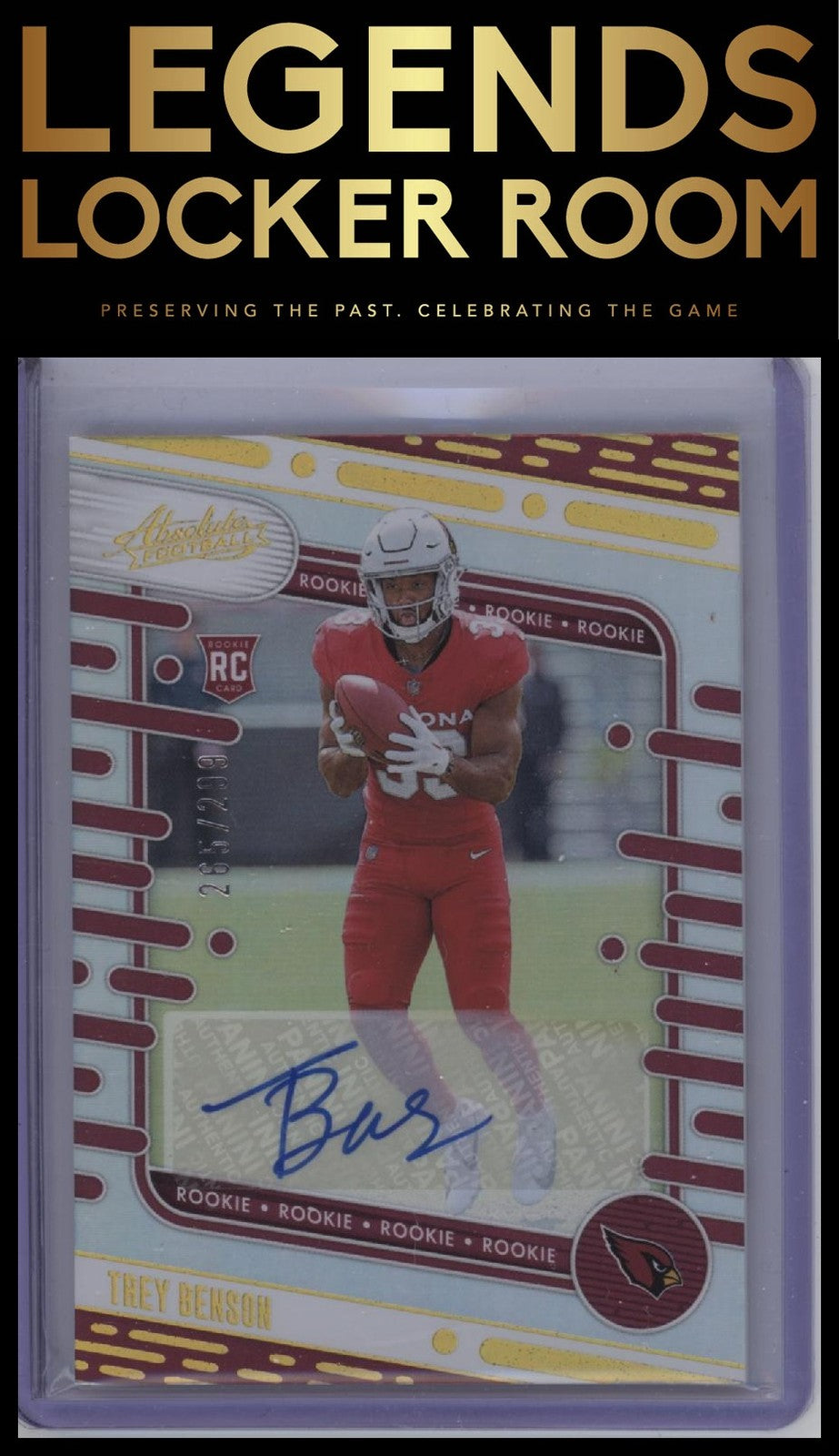 2024 Panini Absolute #161 Trey Benson Signature Rookies Spectrum #/299