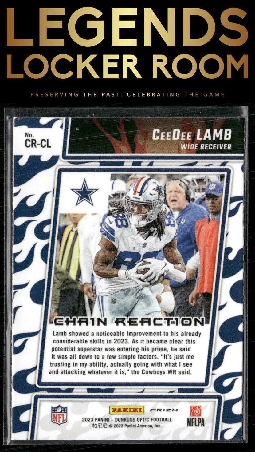 2023 Donruss Optic #CR-CL CeeDee Lamb Chain Reaction