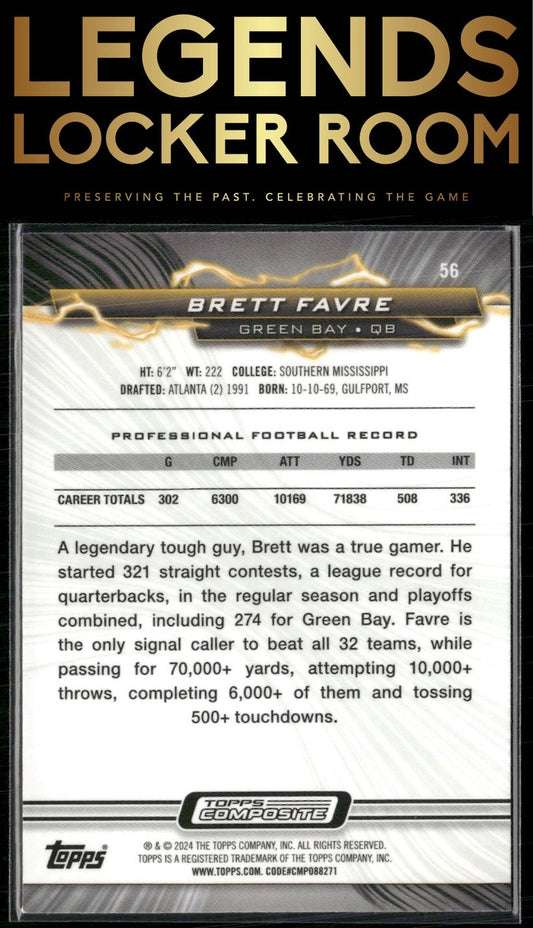 2023 Topps Composite #56 Brett Favre Resurgence Refractor