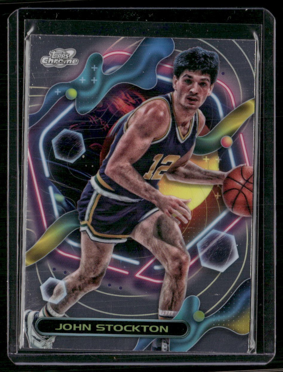 2023-24 Topps Chrome Cosmic #147 John Stockton