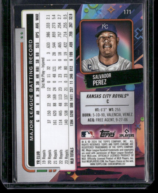 2024 Topps Chrome Cosmic #171 Salvador Perez