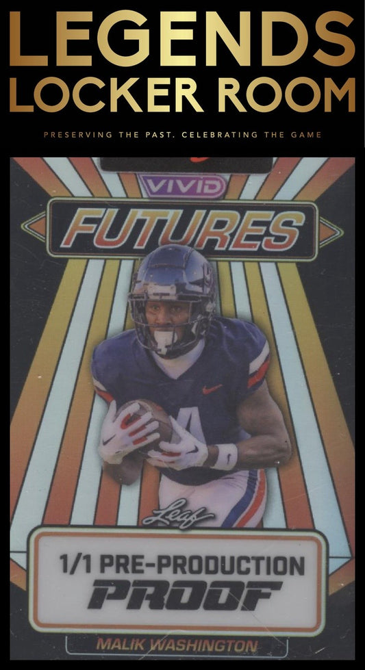 2024 Leaf Vivid Malik Washington Vivid Futures /1