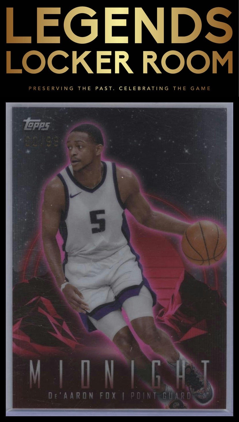 2023-24 Topps Midnight #94 De'Aaron Fox Twilight #/99