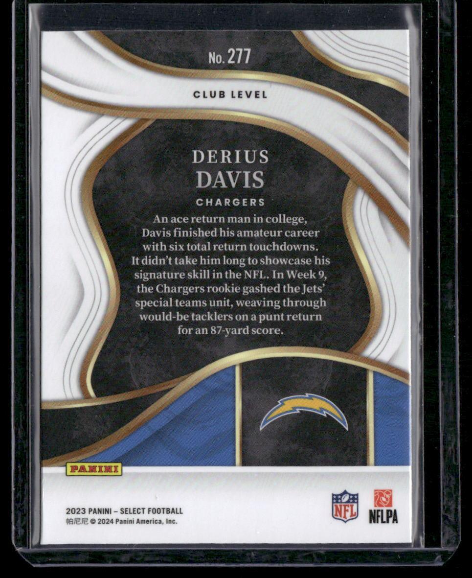 2023 Panini Select #277 Derius Davis