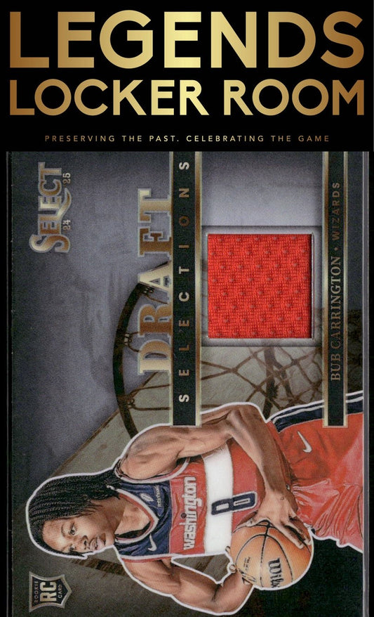2024-25 Panini Select #DSM-BUB Bub Carrington Draft Selections Memorabilia