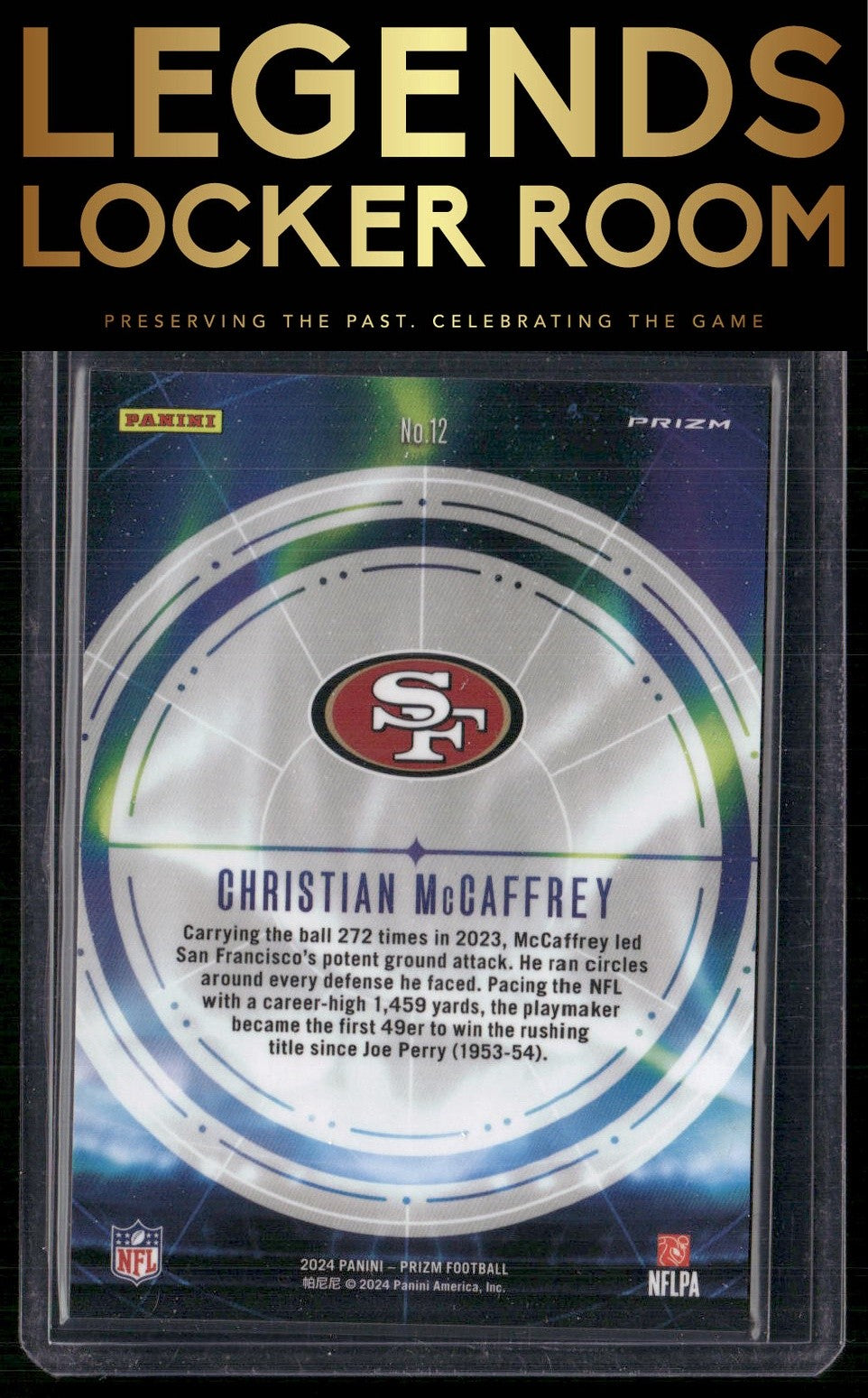 2024 Panini Prizm #12 Christian McCaffrey Aurora