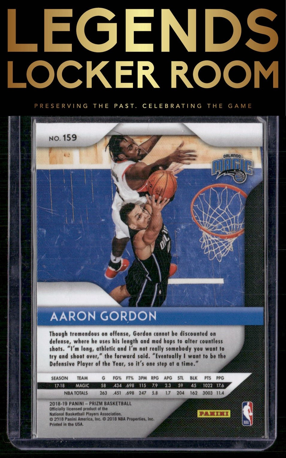 2018-19 Panini Prizm #159 Aaron Gordon