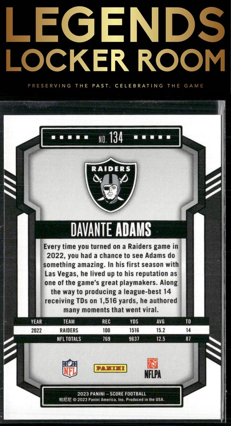 2023 Score #134 Davante Adams