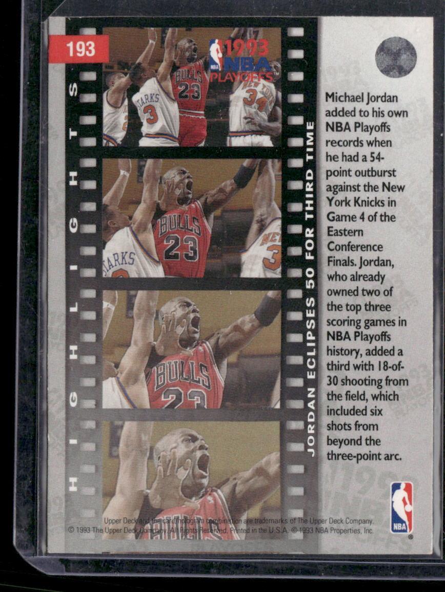 1993-94 Upper Deck #193 Jordan Scores 54 Points