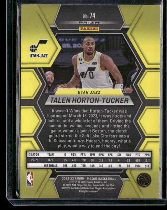 2023-24 Panini Mosaic #74 Herbert Jones Green