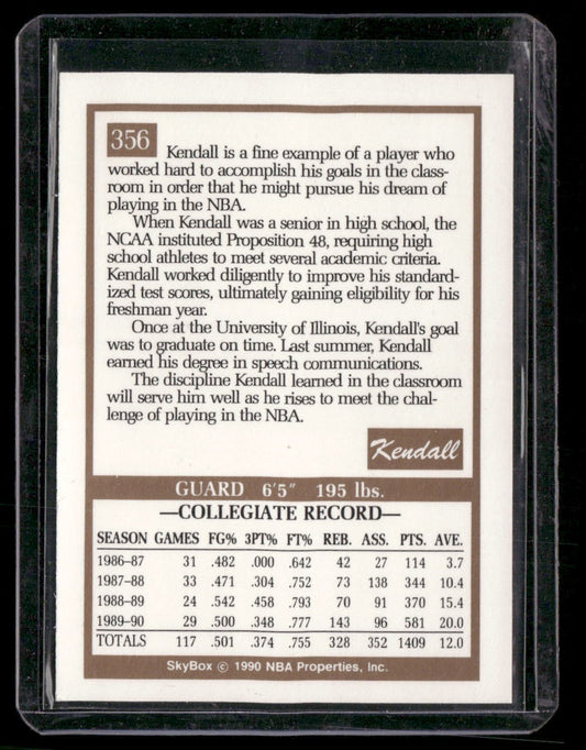 1990-91 SkyBox #356 Kendall Gill