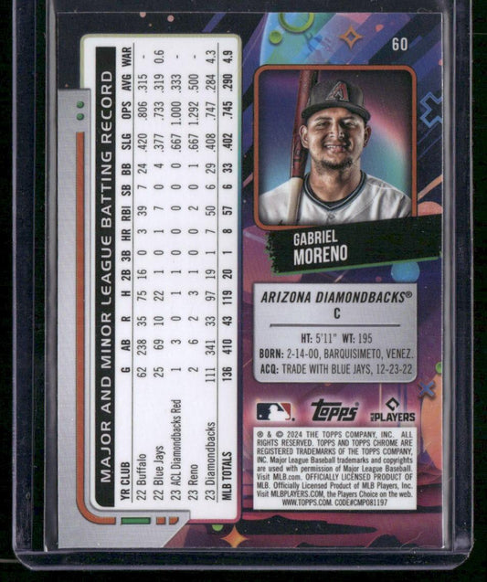 2024 Topps Chrome Cosmic #60 Gabriel Moreno