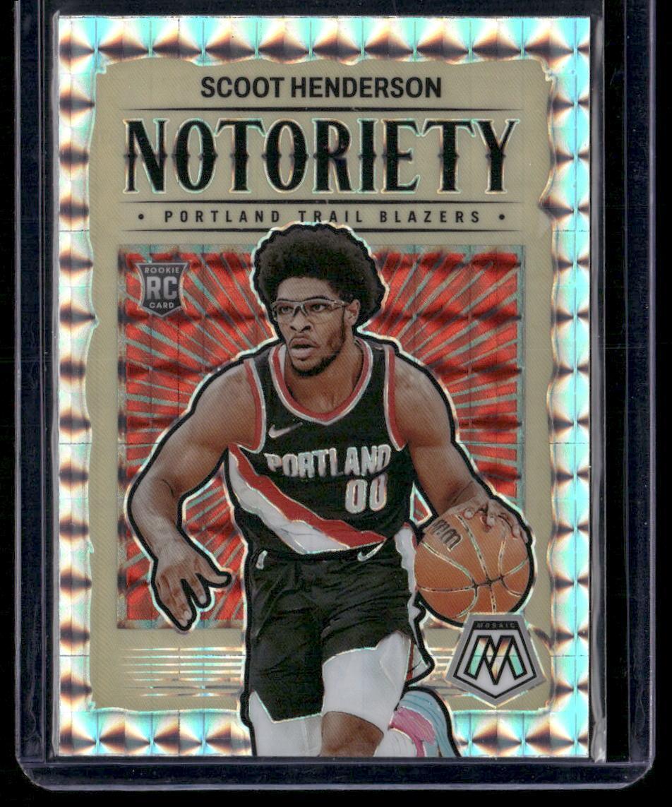 2023-24 Panini Mosaic #4 Scoot Henderson Noteriety Mosaic