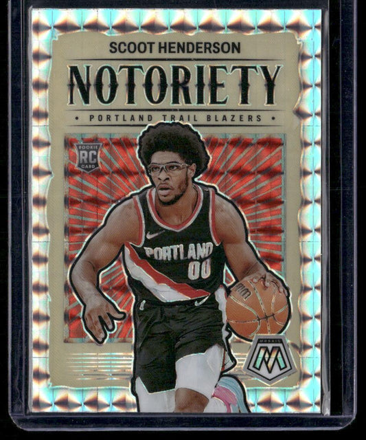 2023-24 Panini Mosaic #4 Scoot Henderson Noteriety Mosaic