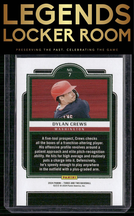 2024 Panini Three and Two #7 Dylan Crews Full Count (Insert) #/99