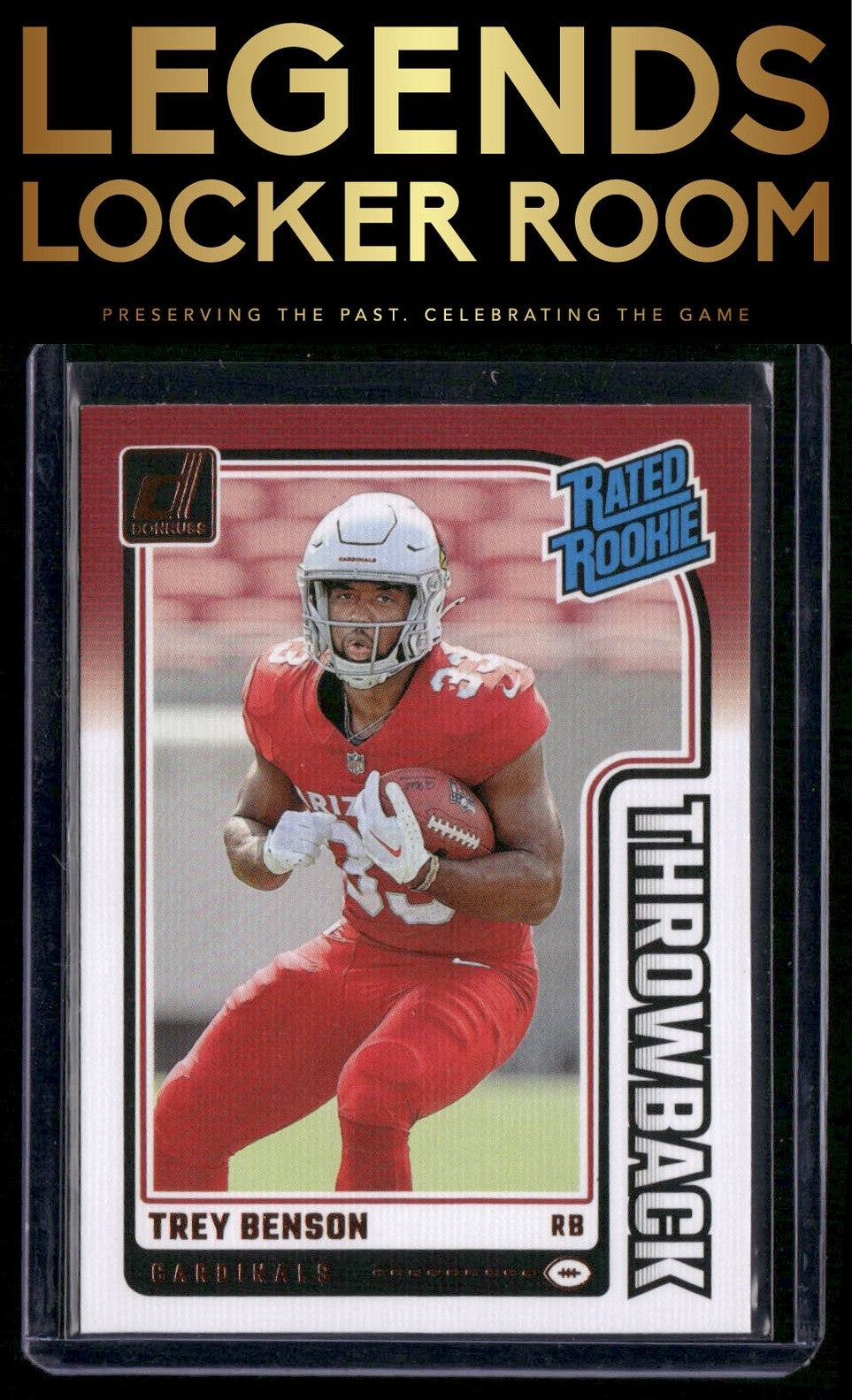 2024 Donruss #11 Trey Benson Rated Rookies Throwback