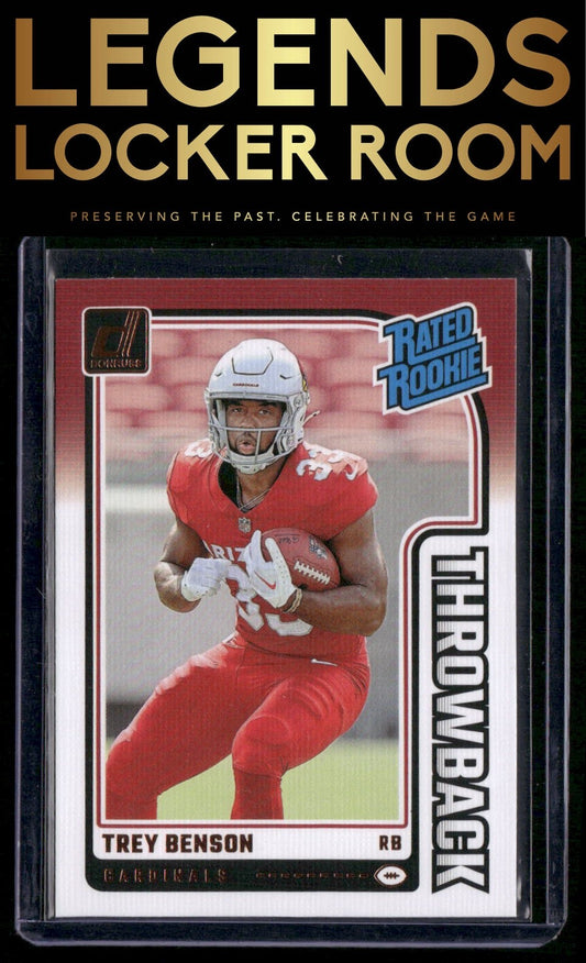 2024 Donruss #11 Trey Benson Rated Rookies Throwback