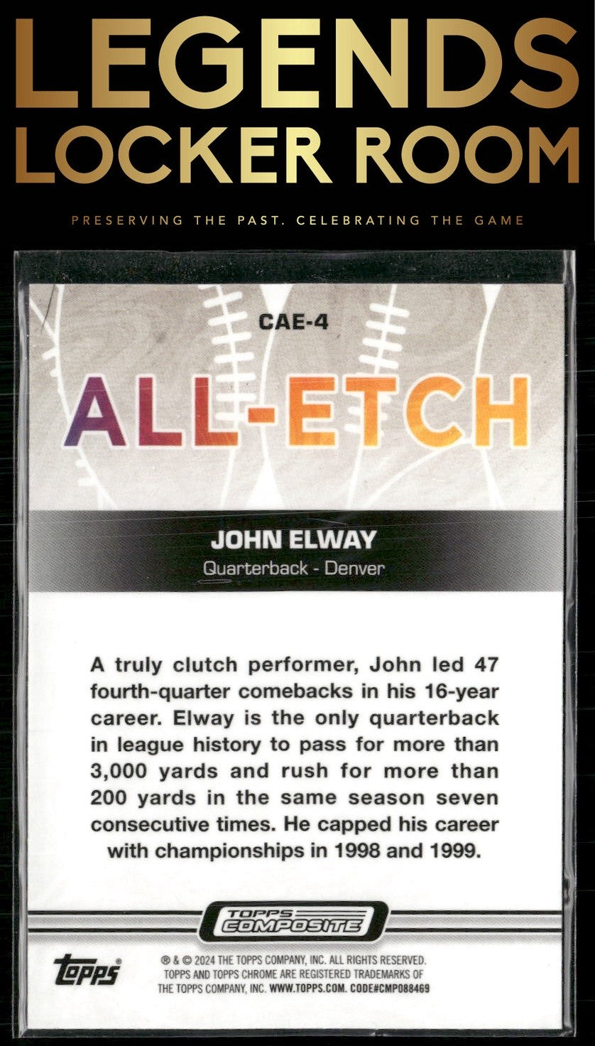 2023 Topps Composite #CAE-4 John Elway Chrome All-Etch