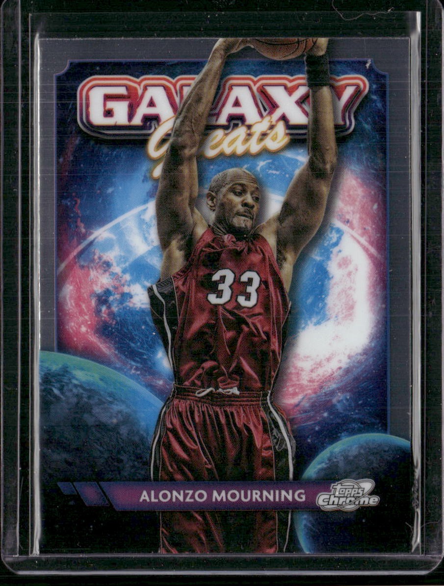 2023-24 Topps Chrome Cosmic #GG-23 Alonzo Mourning Galaxy Greats