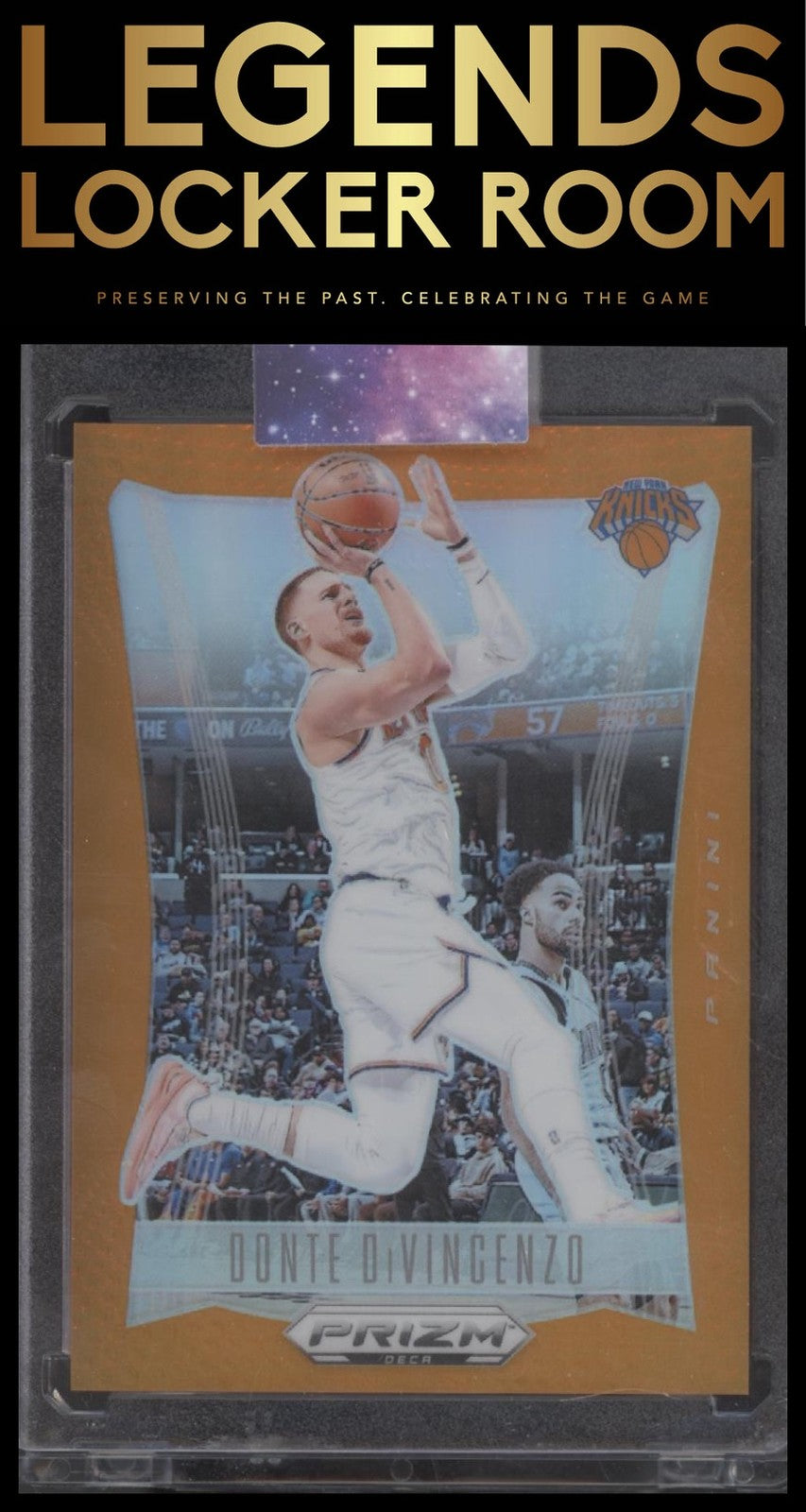 2023-24 Panini Prizm Deca #51 Donte DiVincenzo Prizms Orange #/49