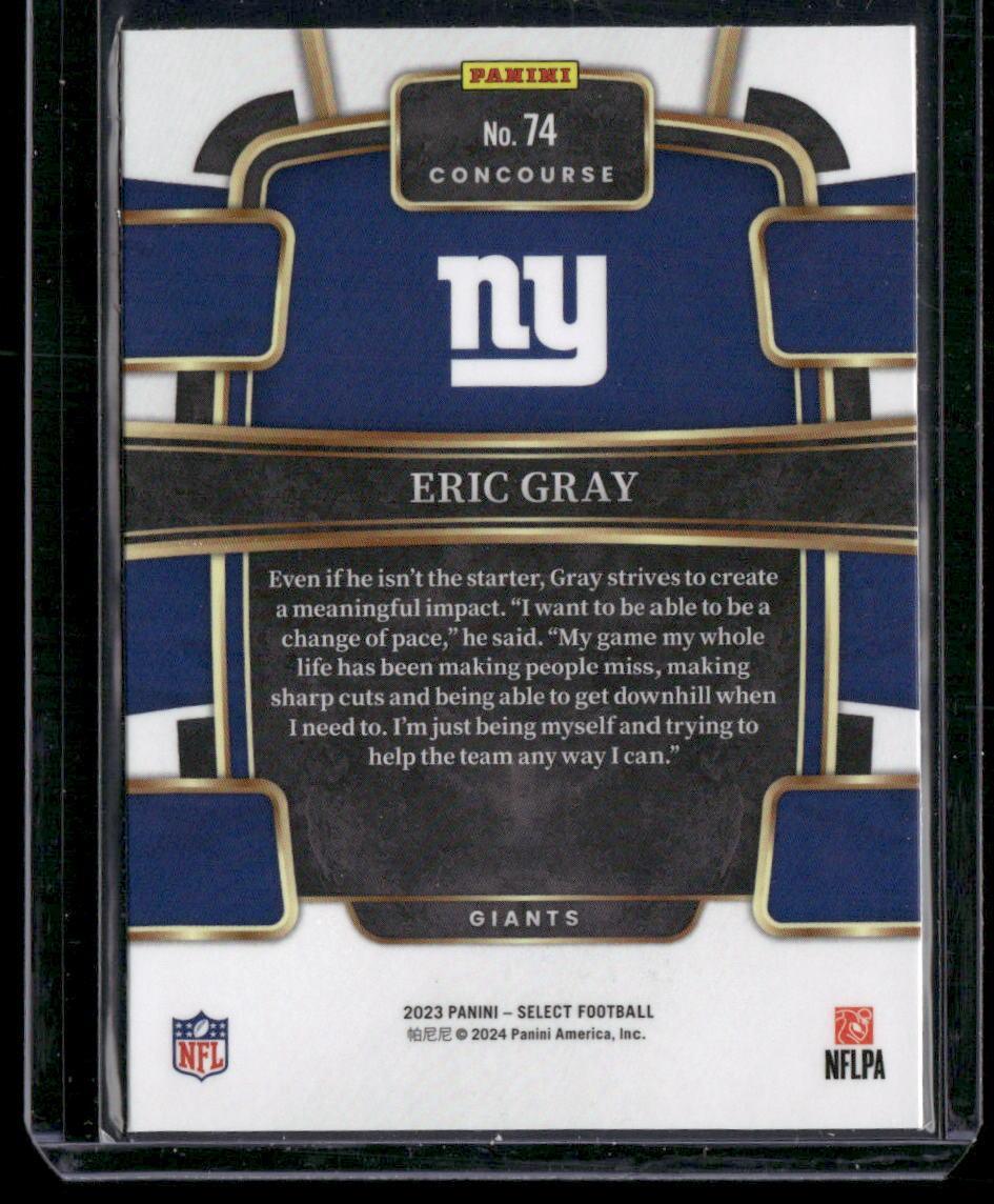 2023 Panini Select #74 Eric Gray