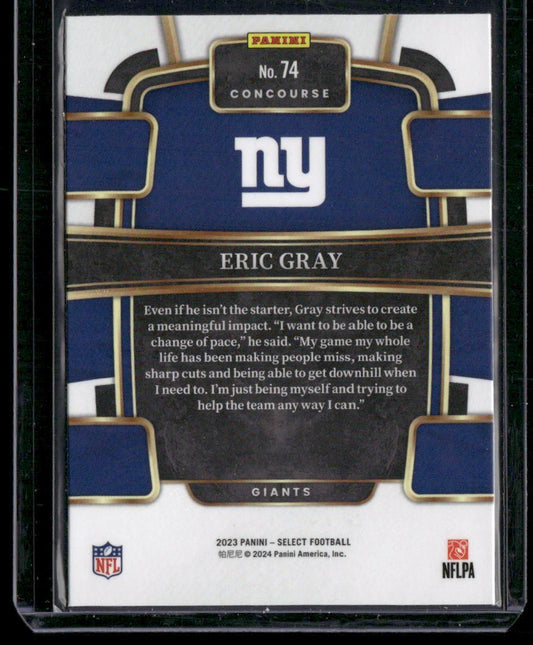 2023 Panini Select #74 Eric Gray