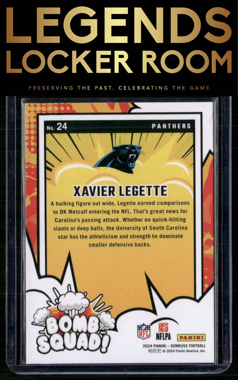 2024 Donruss #24 Xavier Legette Bomb Squad