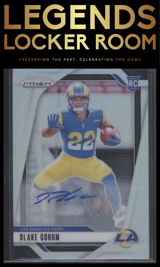 2024 Panini Prizm #308 Blake Corum Rookie Autographs Silver Prizm