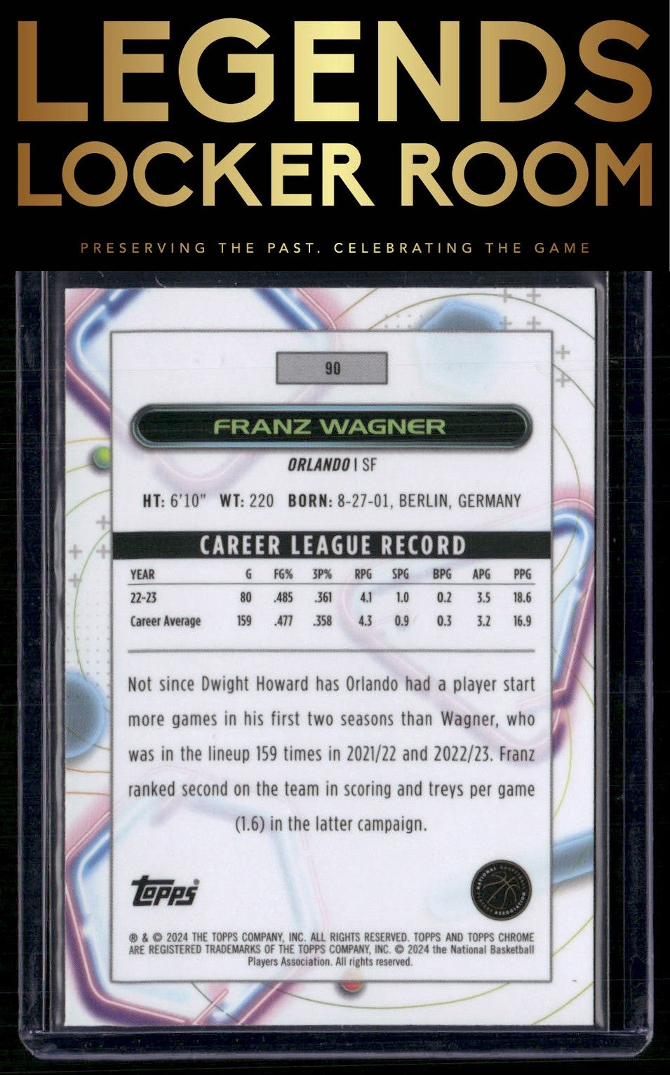 2023-24 Topps Chrome Cosmic #90 Franz Wagner