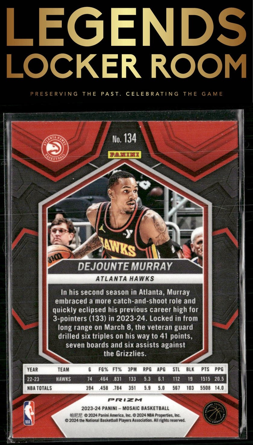2023-24 Panini Mosaic #134 Dejounte Murray Mosaic