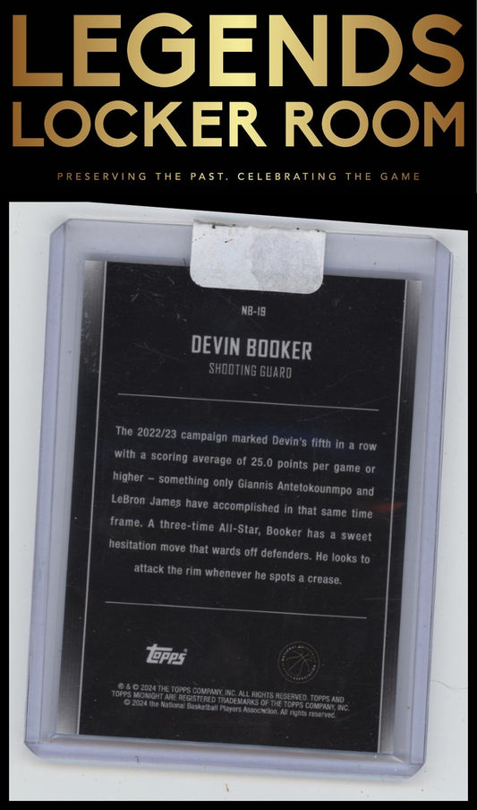 2023-24 Topps Midnight #NB-19 Devin Booker Nightball