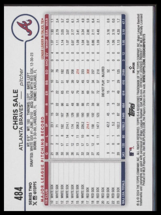 2024 Topps #484 Chris Sale