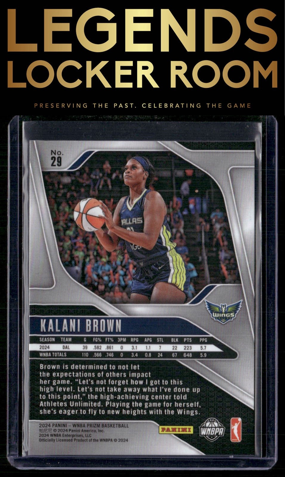 2024 Panini Prizm WNBA #29 Kalani Brown