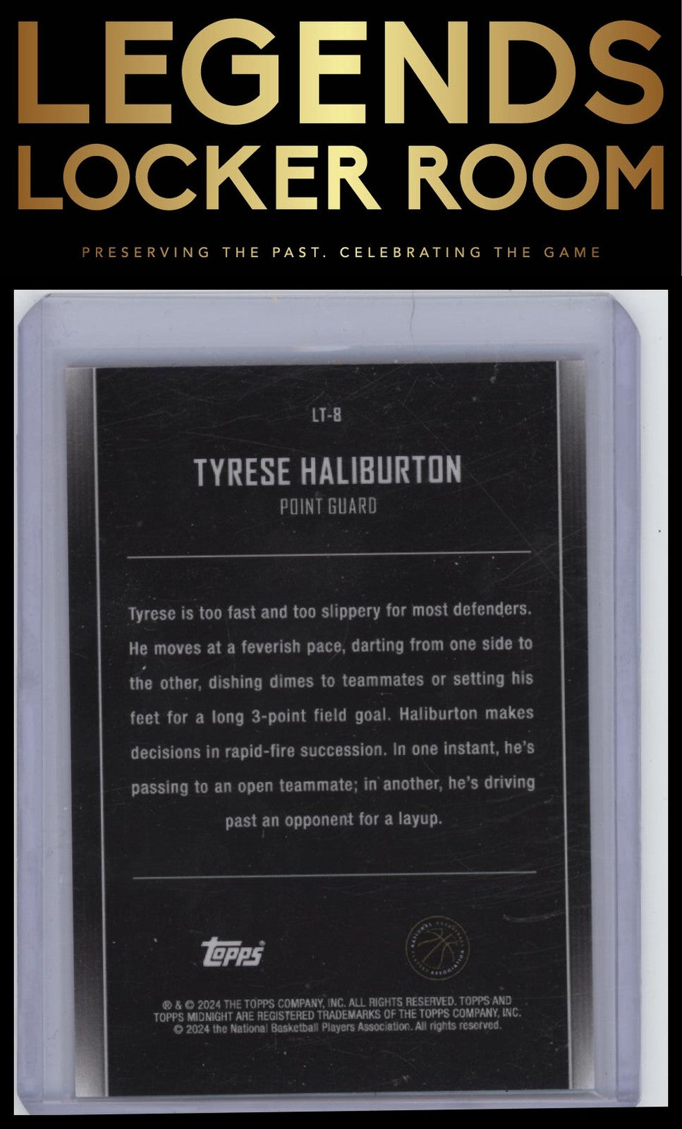 2023-24 Topps Midnight #LT-8 Tyrese Haliburton Lunar Tide