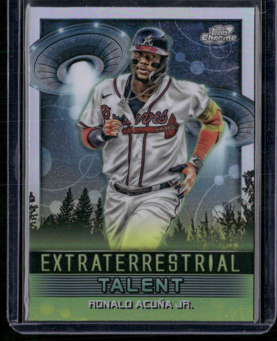 2024 Topps Chrome Cosmic #ET-23 Ronald Acuña Jr Extraterrestrial Talent