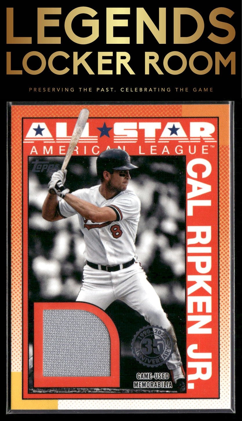 2025 Topps Cal Ripken Jr. 1990 Topps Baseball 35th Anniversary All-Stars Relics