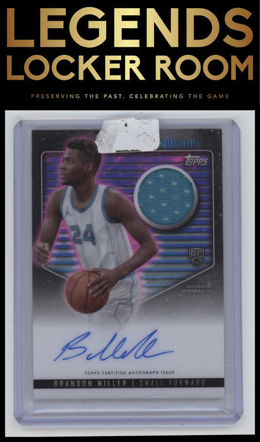 2023-24 Topps Midnight #RJA-BM Brandon Miller Rookie Jersey Autographs
