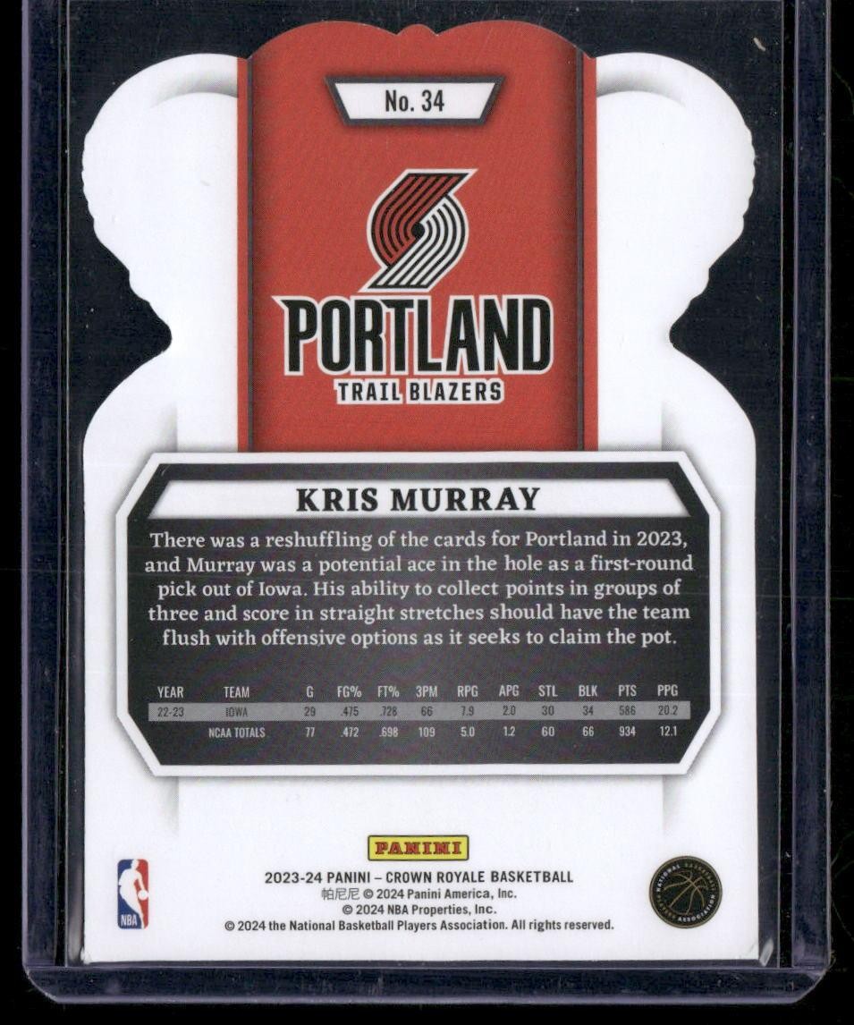2023-24 Panini Crown Royale #34 Kris Murray