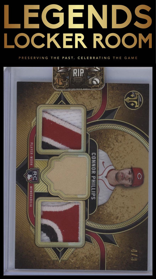 2024 Topps Triple Threads #RTR-CP Connor Phillips Rookie Team Relics Gold #/9