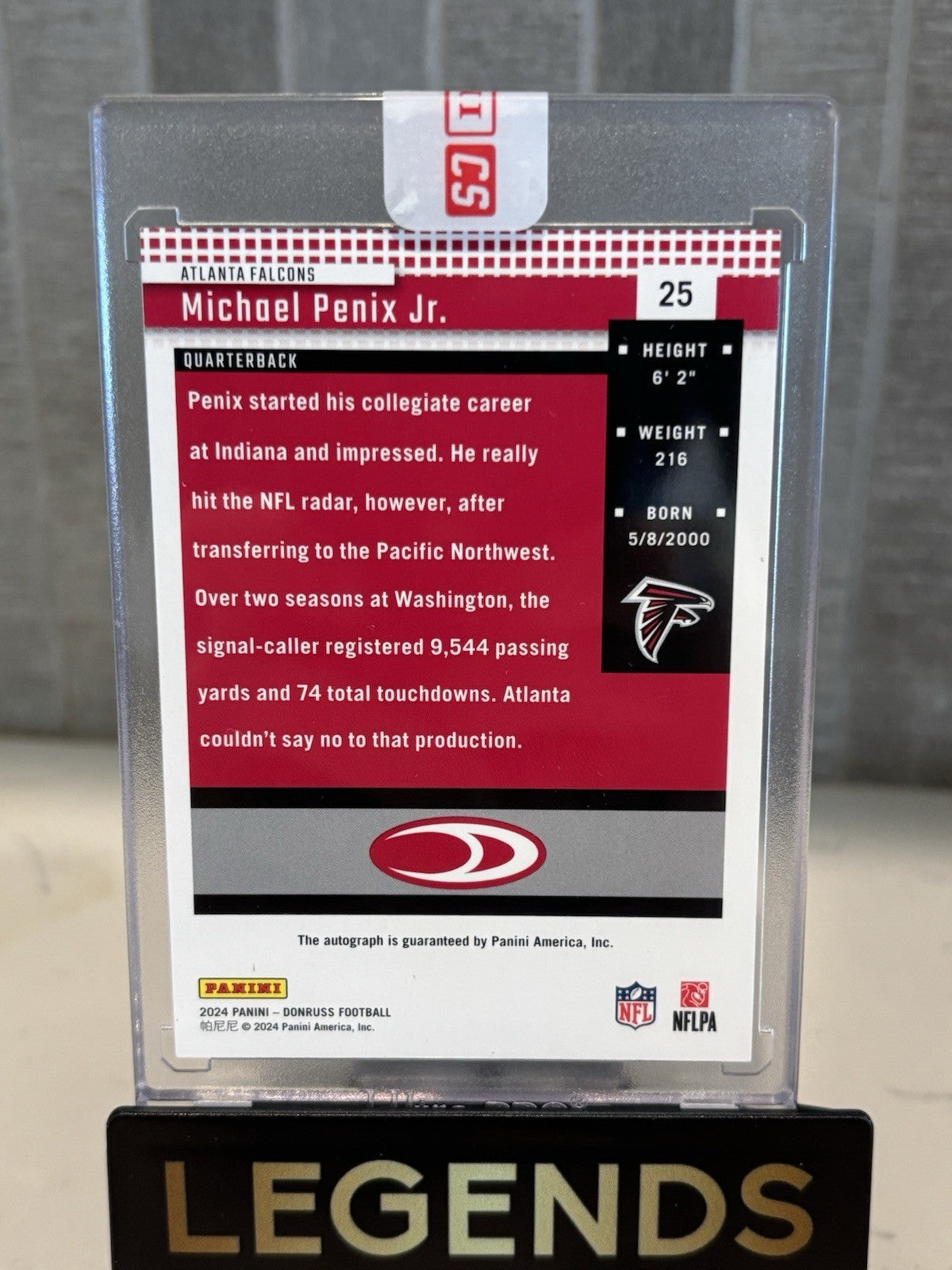 2024 Panini Donruss - Retro 1994 Auto Michael Penix Jr. 01/25 First On Print!
