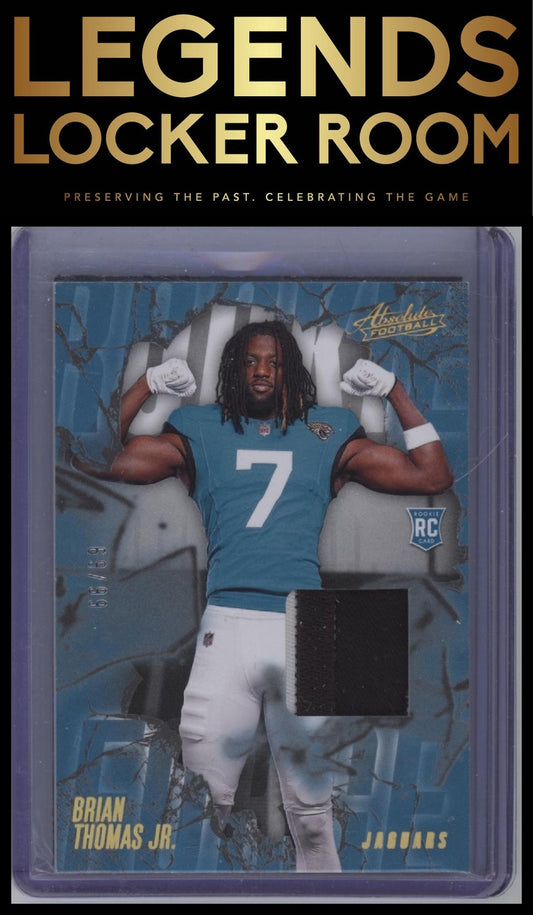 2024 Panini Absolute #RF-BTJ Brian Thomas Jr. Rookie Force Gold #/99