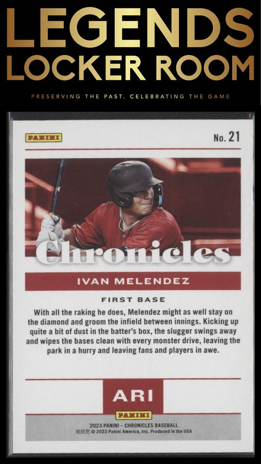 2023 Panini Chronicles #21 Ivan Melendez